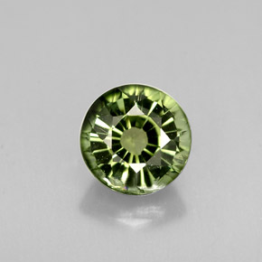 Tourmaline vert naturelle coupe roude, 0,94 ct, VS-SI