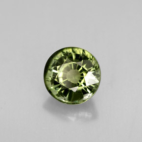 Tourmaline vert naturelle coupe roude, 0,94 ct, VS-SI