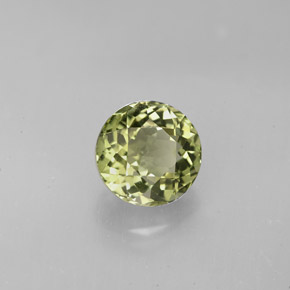 Tourmaline vert naturelle coupe roude, 1,74 ct, VVS