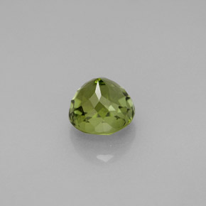 Tourmaline vert naturelle coupe roude, 1,51 ct, VS