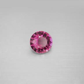 Tourmaline violet naturelle coupe roude, 0,76 ct, VVS-VS
