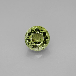 Tourmaline vert naturelle coupe roude, 1,41 ct, VVS
