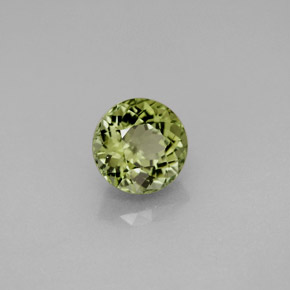 Tourmaline vert naturelle coupe roude, 1,41 ct, VVS