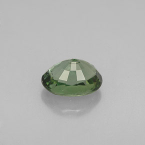 Tourmaline vert naturelle coupe ovale, 1,06 ct, VVS