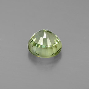 Tourmaline vert naturelle coupe roude, 0,98 ct, VVS