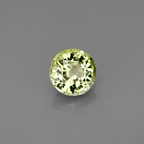 Tourmaline vert naturelle coupe roude, 0,81 ct, VVS