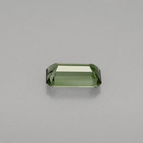 Tourmaline vert naturelle taille émeraude, 0,77 ct, VVS