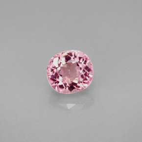 Tourmaline rose naturelle coupe coussin, 1,43 ct, VVS-VS
