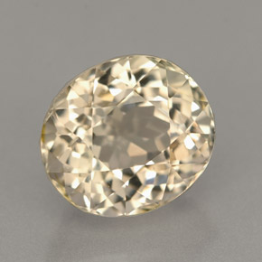 Tourmaline jaune naturelle coupe ovale, 2,79 ct, IF