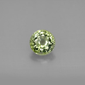 Tourmaline vert naturelle coupe roude, 1,03 ct, VVS-VS