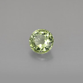 Tourmaline vert naturelle coupe roude, 1,03 ct, VVS-VS