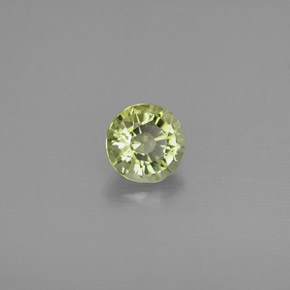 Tourmaline vert naturelle coupe roude, 0,81 ct, VVS-VS