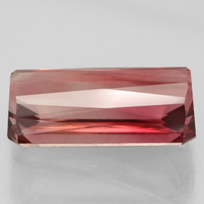 Tourmaline rose naturelle taille émeraude, 6,88 ct, VVS