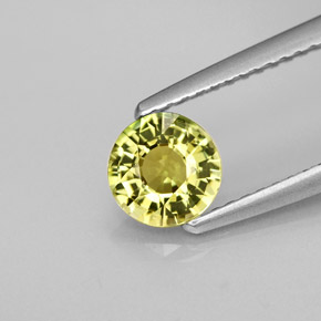 Tourmaline vert naturelle coupe roude, 0,71 ct, VS