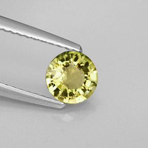 Tourmaline vert naturelle coupe roude, 0,71 ct, VS