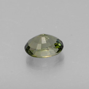 Tourmaline vert naturelle coupe ovale, 0,98 ct, VS