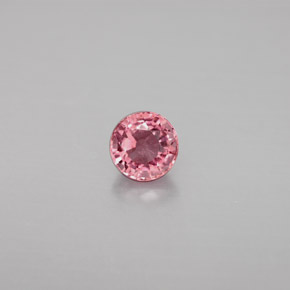 Tourmaline rose naturelle coupe roude, 0,75 ct, VS