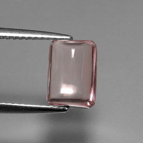Tourmaline rose naturelle baguette, 2,63 ct, transparent
