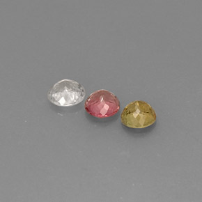 Achetez naturel ct multicolore tourmaline gems, coupe roude, en provenance mozambique chez gemselect. en stock, livraison internationale!