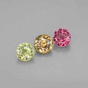 Achetez naturel ct multicolore tourmaline gems, coupe roude, en provenance mozambique chez gemselect. en stock, livraison internationale!