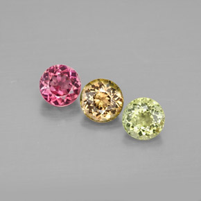 Achetez naturel ct multicolore tourmaline gems, coupe roude, en provenance mozambique chez gemselect. en stock, livraison internationale!
