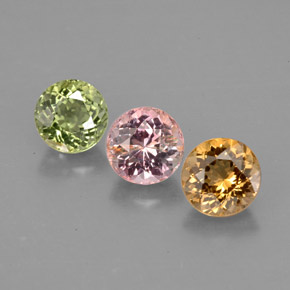 Achetez naturel ct multicolore tourmaline gems, coupe roude, en provenance mozambique chez gemselect. en stock, livraison internationale!