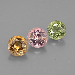Achetez naturel ct multicolore tourmaline gems, coupe roude, en provenance mozambique chez gemselect. en stock, livraison internationale!