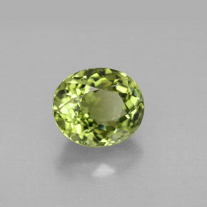 Tourmaline vert naturelle coupe ovale, 2,46 ct, VVS