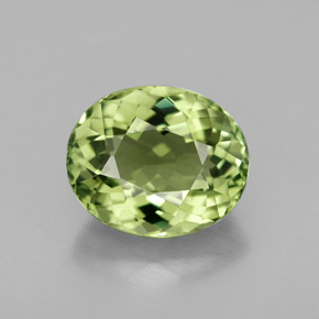 Tourmaline vert naturelle coupe ovale, 2,55 ct, VVS