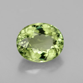 Tourmaline vert naturelle coupe ovale, 2,55 ct, VVS