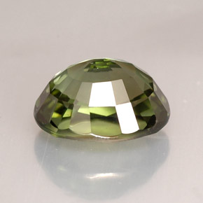 Tourmaline vert naturelle coupe ovale, 2,08 ct, IF