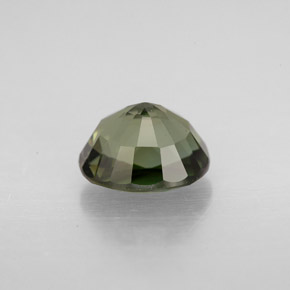 Tourmaline vert naturelle coupe ovale, 1,63 ct, VVS