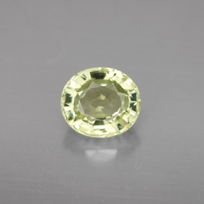 Tourmaline vert naturelle coupe ovale, 1,88 ct, VVS