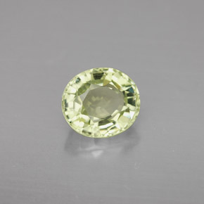 Tourmaline vert naturelle coupe ovale, 1,88 ct, VVS
