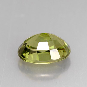Tourmaline vert naturelle coupe ovale, 1,40 ct, VS