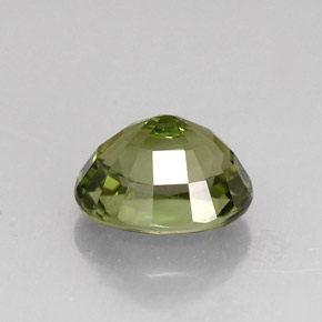 Tourmaline vert naturelle coupe ovale, 2,02 ct, VVS