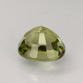 Tourmaline vert naturelle coupe ovale, 1,86 ct, VVS