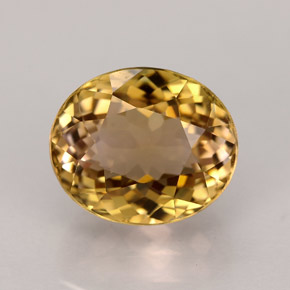 Tourmaline multicolore naturelle coupe ovale, 3,91 ct, IF