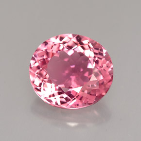 Tourmaline rose naturelle coupe ovale, 2,94 ct, VVS