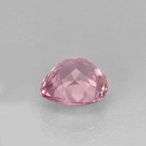 Tourmaline rose naturelle en forme de poire, 1,61 ct, VVS