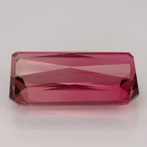 Tourmaline rose naturelle taille émeraude, 6,71 ct, VVS
