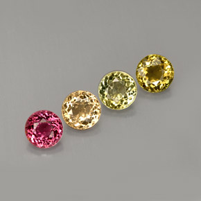 Achetez naturel ct multicolore tourmaline gems, coupe roude, en provenance mozambique chez gemselect. en stock, livraison internationale!