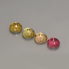 Achetez naturel ct multicolore tourmaline gems, coupe roude, en provenance mozambique chez gemselect. en stock, livraison internationale!