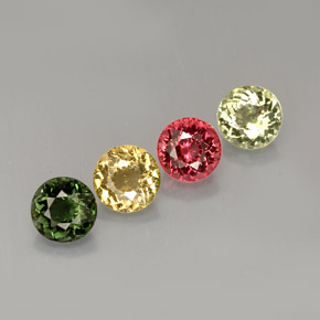 Achetez naturel ct multicolore tourmaline gems, coupe roude, en provenance mozambique chez gemselect. en stock, livraison internationale!