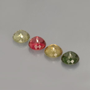 Achetez naturel ct multicolore tourmaline gems, coupe roude, en provenance mozambique chez gemselect. en stock, livraison internationale!