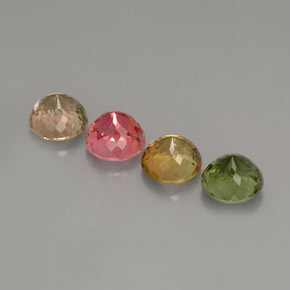 Achetez naturel ct multicolore tourmaline gems, coupe roude, en provenance mozambique chez gemselect. en stock, livraison internationale!