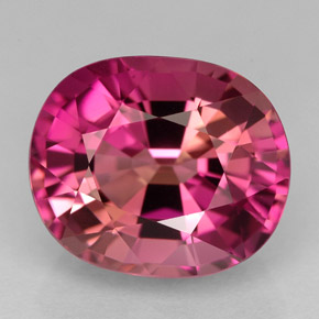 Tourmaline violet naturelle coupe ovale, 6,61 ct, VVS