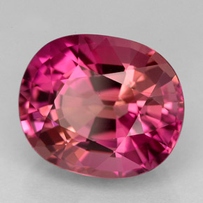 Tourmaline violet naturelle coupe ovale, 6,61 ct, VVS