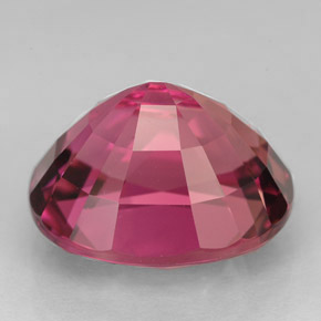 Tourmaline violet naturelle coupe ovale, 6,61 ct, VVS