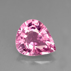 Tourmaline rose naturelle en forme de poire, 2,31 ct, VS